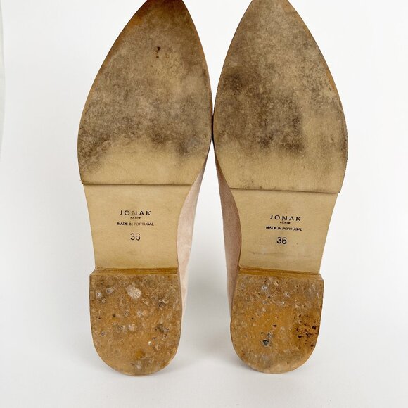 Elegant Beige Suede Loafers for Women - Picture 5 of 7